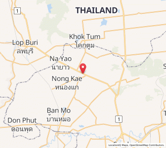 Map of Phra Phutthabat, Saraburi