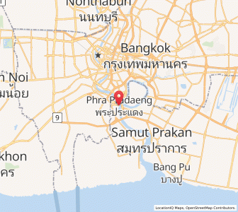 Map of Phra Pradaeng, Samut Prakan