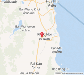 Map of Pran Buri, Prachuap Khiri Khan