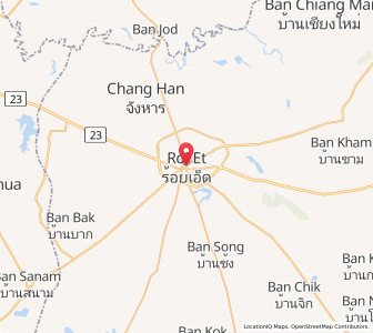 Map of Roi Et, Roi Et