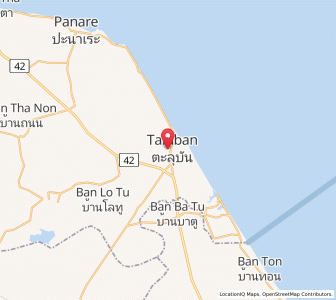 Map of Sai Buri, Pattani