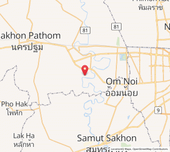 Map of Sam Phran, Nakhon Pathom
