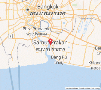 Map of Samut Prakan, Samut Prakan