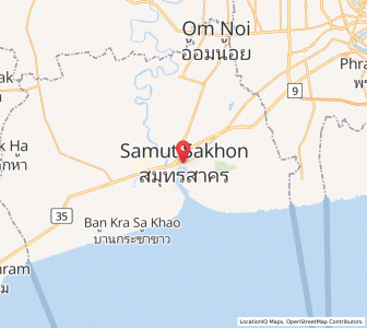Map of Samut Sakhon, Samut Sakhon