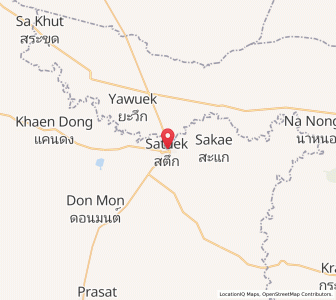 Map of Satuek, Buriram