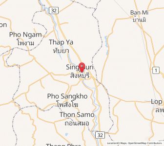 Map of Sing Buri, Sing Buri