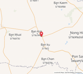 Map of Suwannaphum, Roi Et