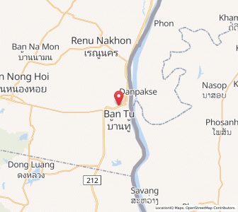 Map of That Phanom, Nakhon Phanom
