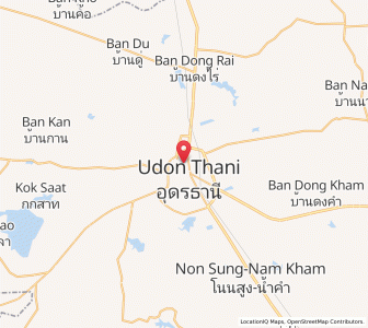 Map of Udon Thani, Udon Thani