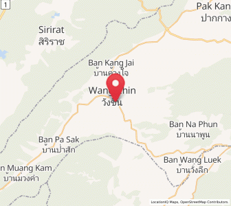 Map of Wang Chin, Phrae