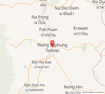 Map of Wang Saphung, Loei