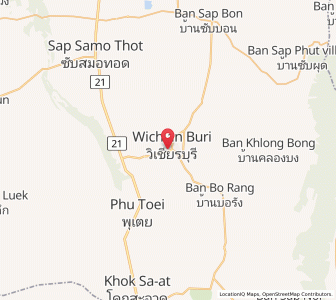 Map of Wichian Buri, Phetchabun
