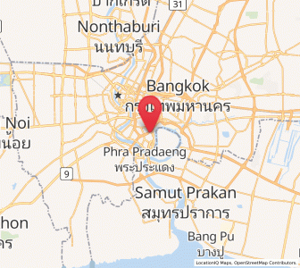Map of Yan Nawa, Bangkok