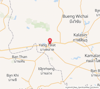 Map of Yang Talat, Kalasin