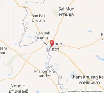 Map of Yasothon, Yasothon