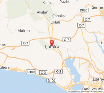 Map of Çatalca, Istanbul