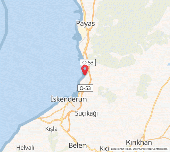 Map of Denizciler, Hatay