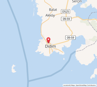 Map of Didim, Aydın