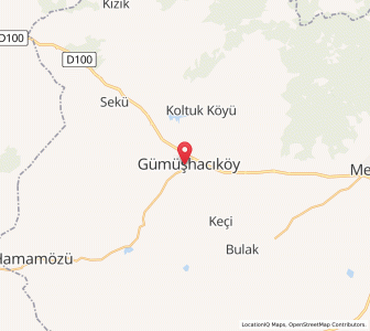 Map of Gümüşhacıköy, Amasya