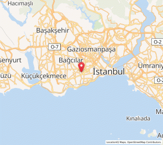 Map of güngören merter, Istanbul