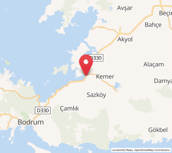 Map of Güvercinlik, Muğla