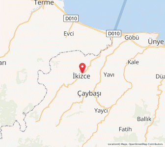 Map of İkizce, Ordu