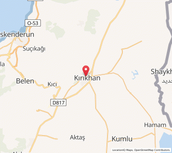 Map of Kırıkhan, Hatay
