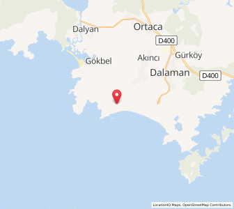 Map of Sarigerme, Muğla