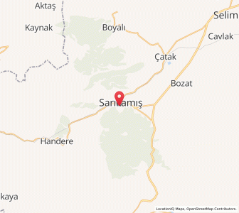 Map of Sarıkamış, Kars Province