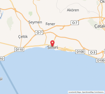 Map of Silivri, Istanbul