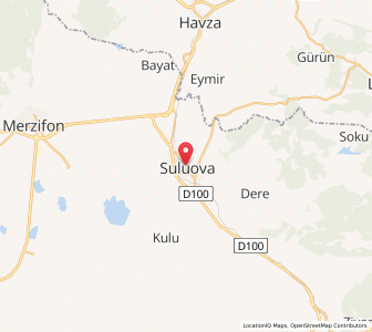 Map of Suluova, Amasya