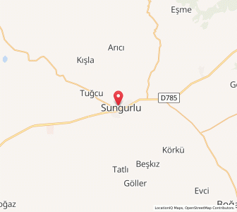 Map of Sungurlu, Çorum