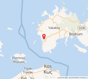 Map of Turgutreis, Muğla