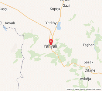 Map of Yahyalı, Kayseri