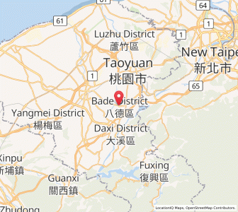 Map of Bade, Taiwan