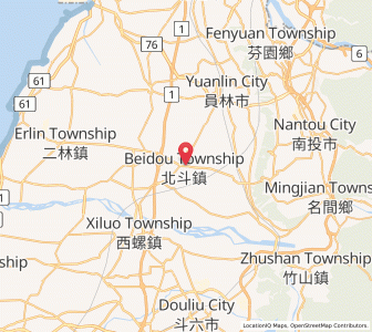 Map of Beidou, Changhua County