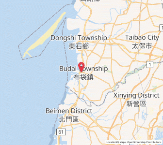 Map of Budai, Chiayi County