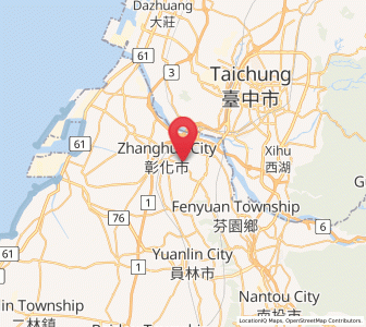 Map of Chang-hua, Taiwan