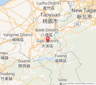 Map of Daxi, Taiwan