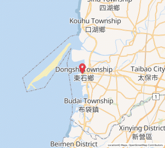 Map of Dongshi, Chiayi County