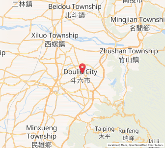 Map of Douliu, Taiwan