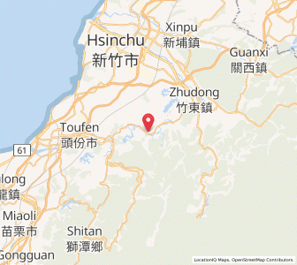 Map of Emei, Hsinchu County