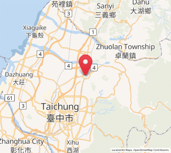 Map of Fengyuan, Taiwan