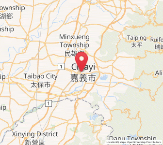 Map of Jiayi Shi, Taiwan
