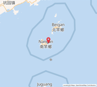 Map of Jieshoucun, Lienchiang County