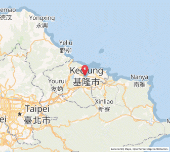 Map of Keelung, Taiwan