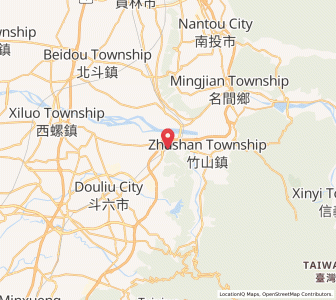 Map of Linnei, Yunlin County