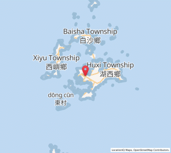 Map of Magong, Taiwan