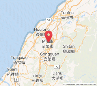 Map of Miaoli, Taiwan