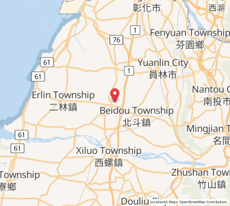 Map of Pitou, Changhua County